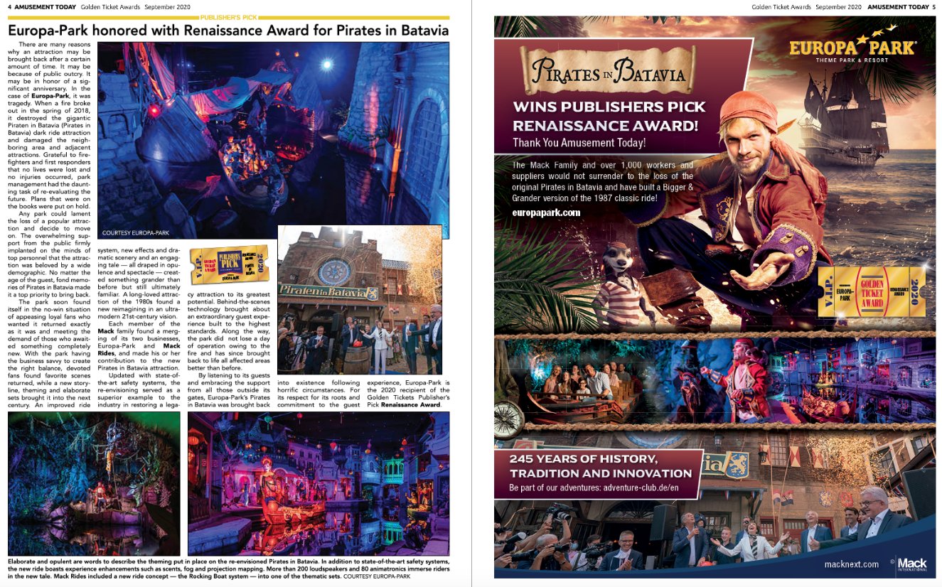 Golden Ticket Award - Europa Park